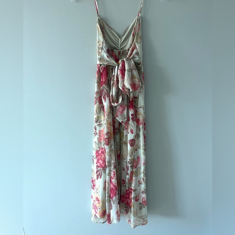 H&M Floral Tie Back Midi Dress - Picture 7 of 9